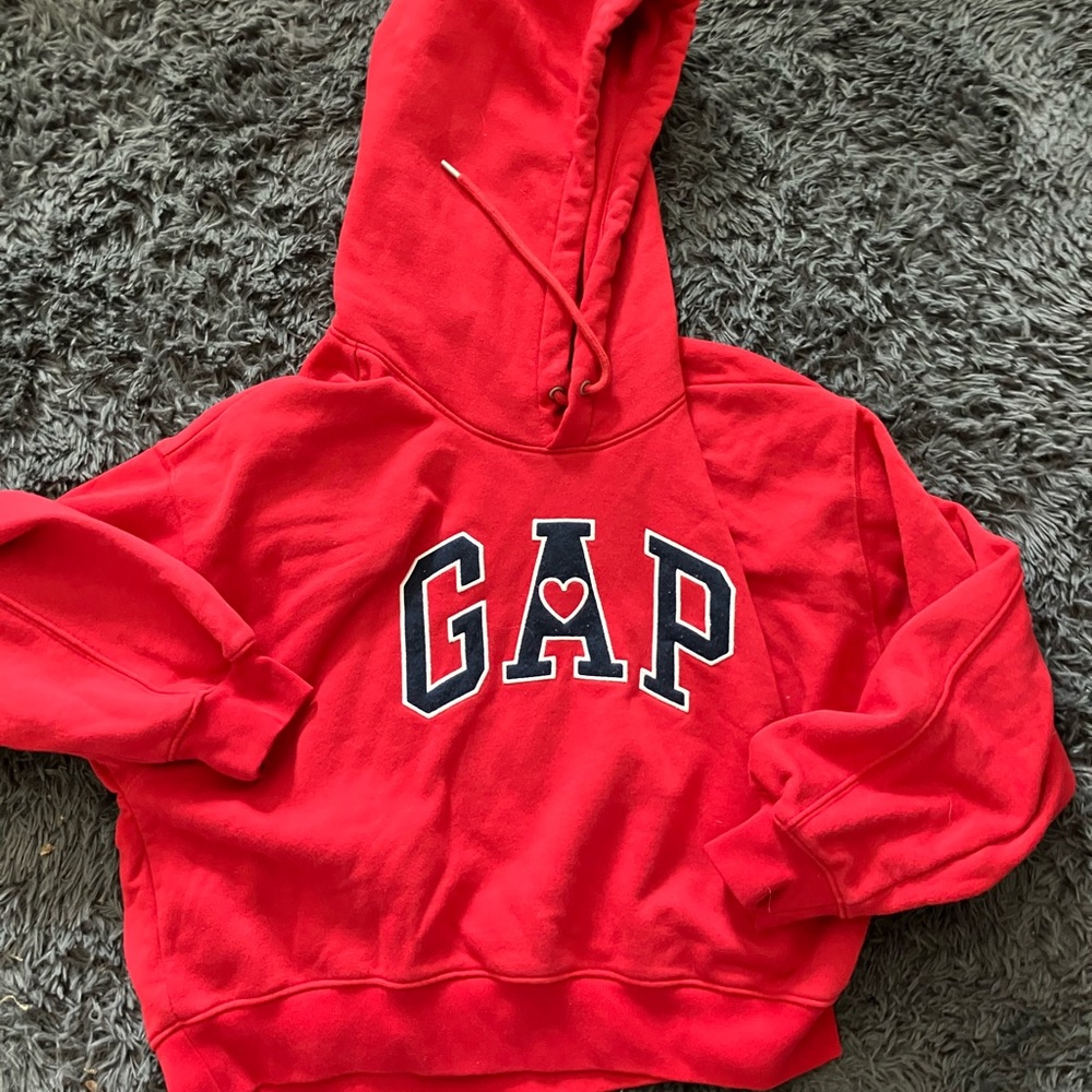 GAP Red Hoodie with Logo